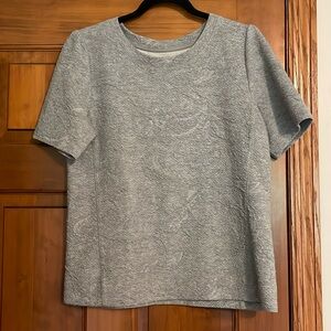 LOFT grey short sleeve top